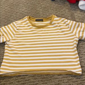 White and yellow striped t-shirt